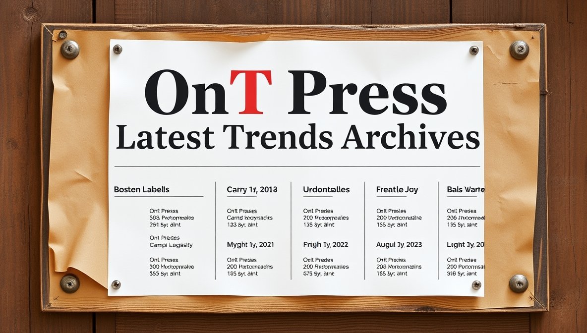 ontpress latest trends archives