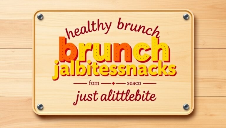 healthy brunch jalbitesnacks from justalittlebite