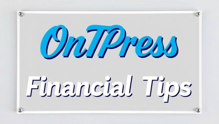 ontpeconomy financial tips from ontpress